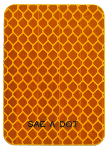 Tow Force Jammy - 2' X 2.75' Amber Reflective Tape - J-006-A