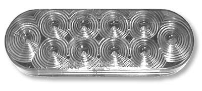 Tow Force Jammy - Clear 6' Oval Led Grommet Mount Bac - J-66-C