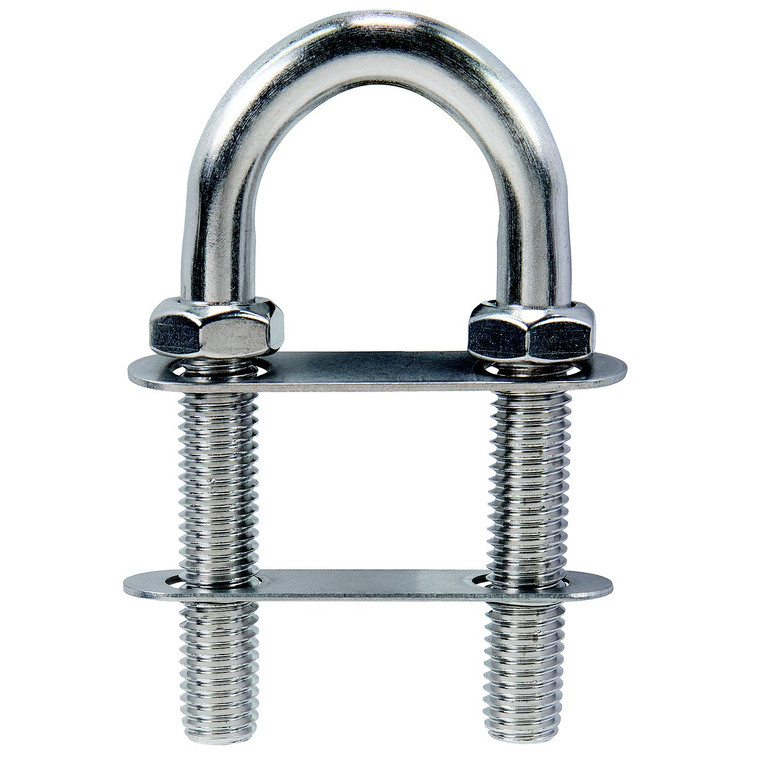 Seachoice 33637 Bow Eye - Stainless Steel, 2 Nuts, 2.58" Thread Length -