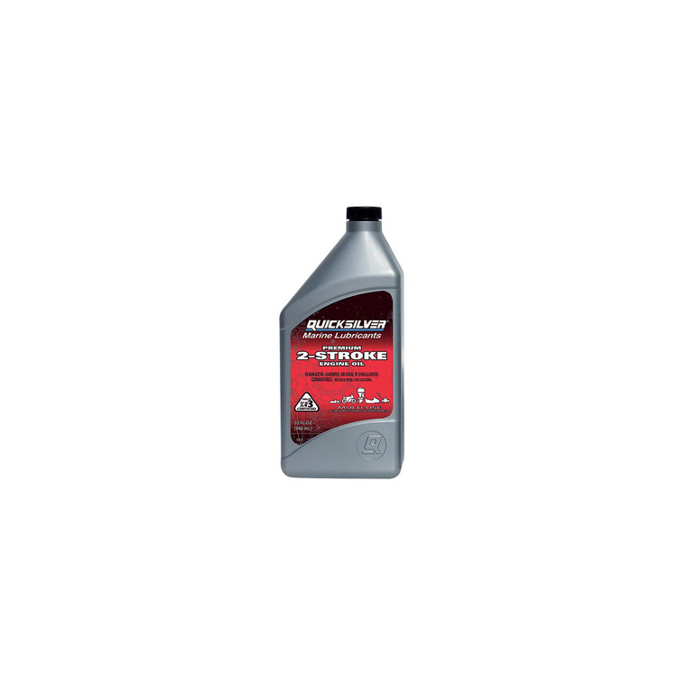 92-8M0229789 Quicksilver Premium 2-Stroke Engine Oil, Quart - 8M0229789