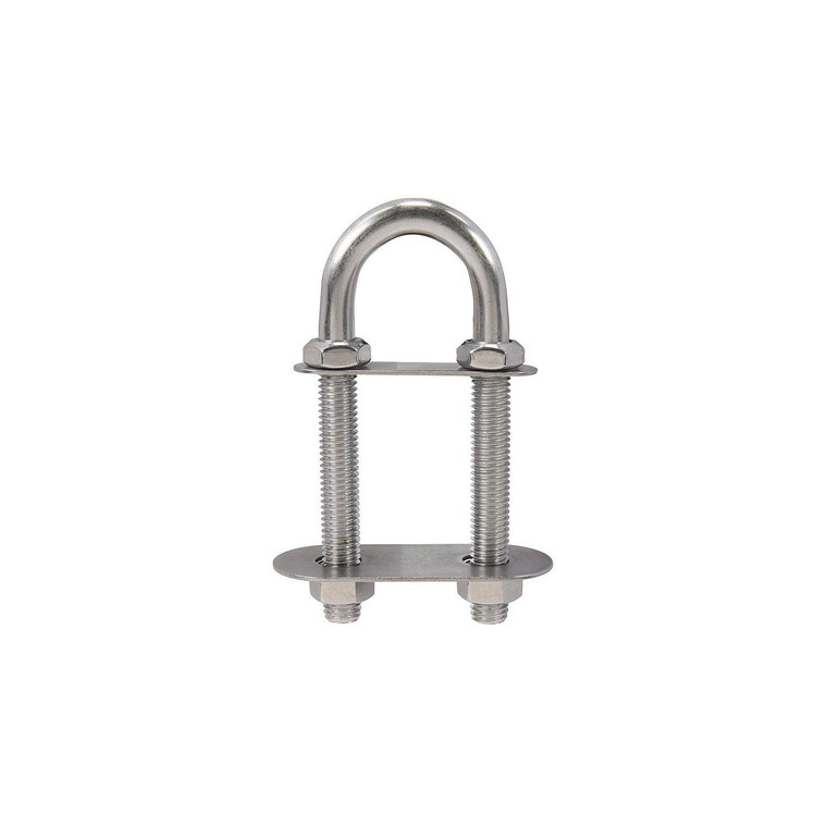 Seachoice 33617 Stern Eye - Stainless Steel, 4 Nuts, 5.57" Thread Length -