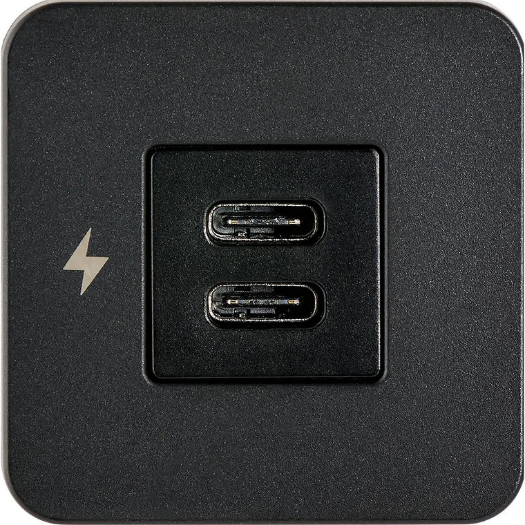 Scanstrut SCTILE20 USB-A & C Interior Charging Socket - Black Bezel, 
10-32V DC - SC-TILE-20