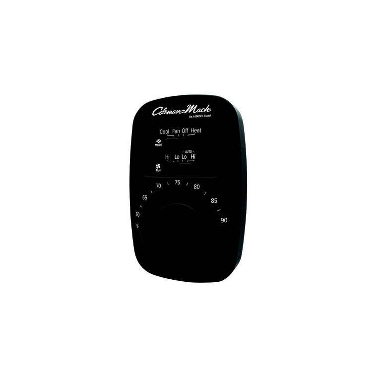 Coleman-Mach 9420351 Thermostate Analog Heat/Cool, 12VDC, Black - 9420-351