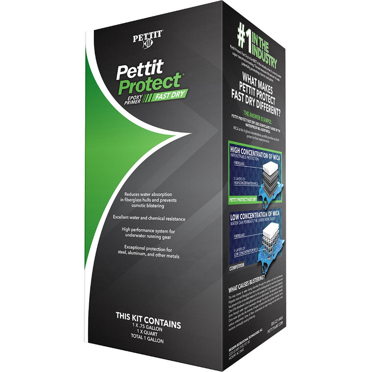 Pettit 49004901G Protect Fast Dry Fast Dry Epoxy Primer System, Gal, White - 14900/1490106