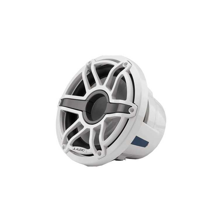 JL Audio 0100348800 M6 Marine Subwoofer, M6-10W-S-GwGw-4, 10" Diameter, White, Sport Grille - 010-03488-00