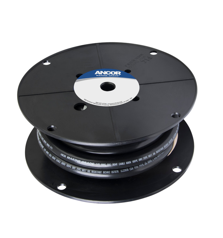 Marinco/ancor Marine - 150' 3/0 Black - 118015