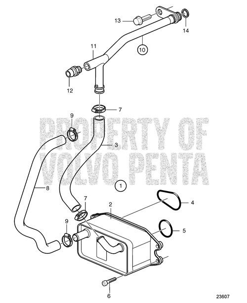 Volvo Penta - Oil Cooler Kit - 3888133