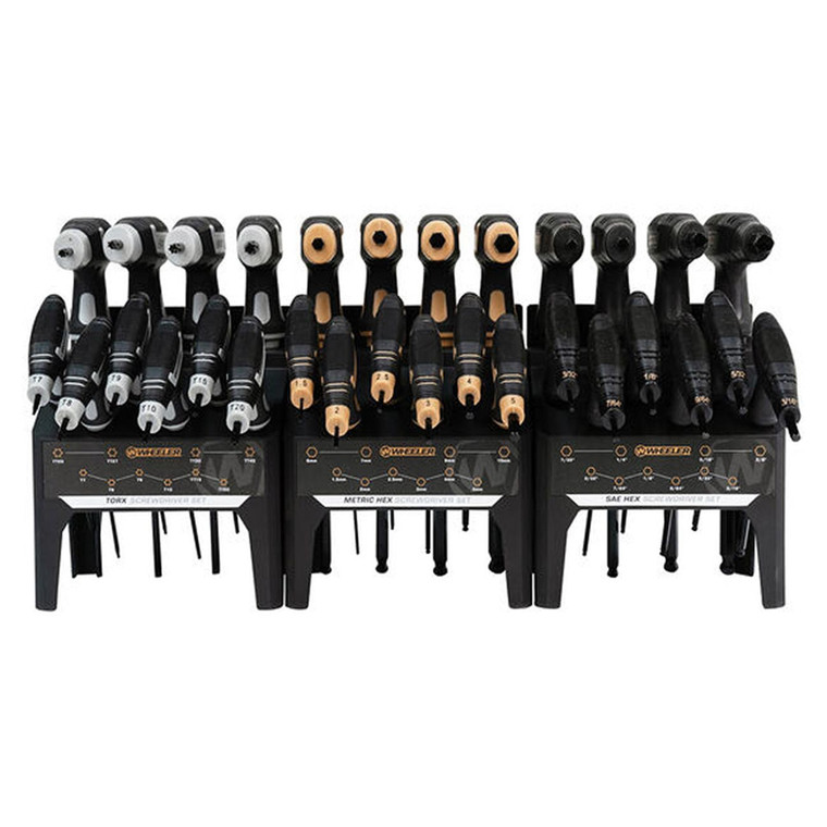 Wheeler 30 Piece SAE/Metric Hex And Torx P-Handle Set - 1081957
