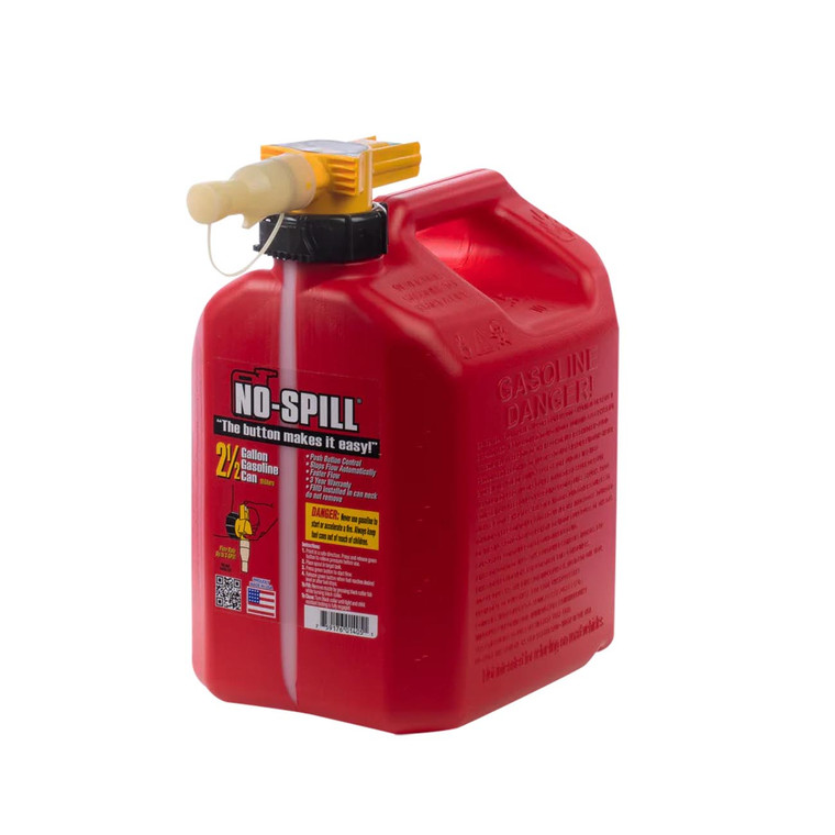 No-Spill 2.5-Gallon Gas Can Red with ViewStripe Stripe - 1405