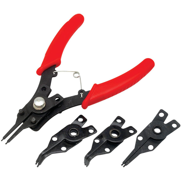 Performance Tool Interchangeable Head Snap Ring Plier Set (5-Piece Set) - 1435