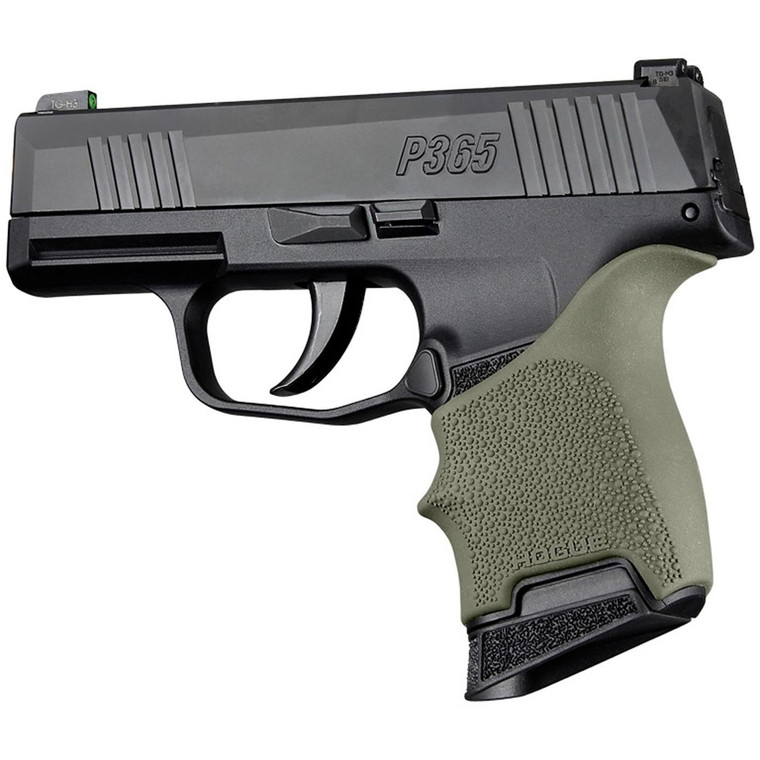 Hogue HandALL Beavertail Grip Sleeve for Sig Sauer P365/P365-380 (OD Green) - 18701