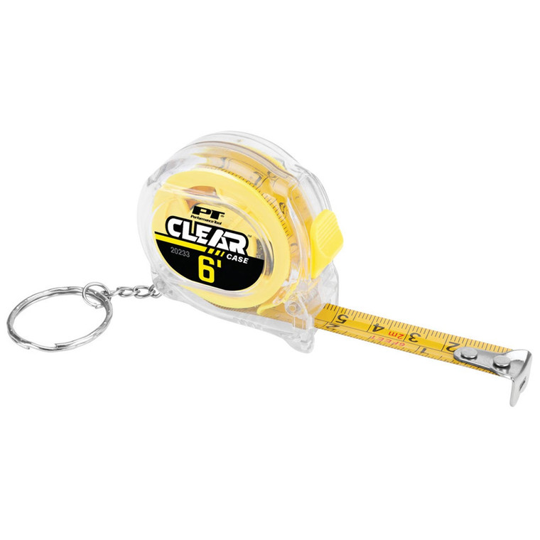 Performance Tool 6' Clear Mini Tape Measure - 20233