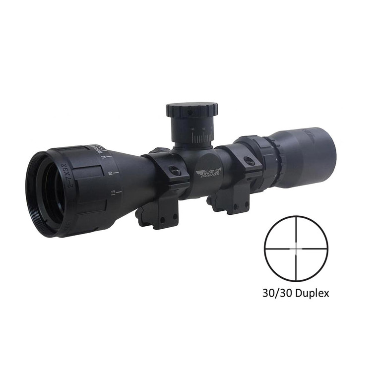 BSA Optics 22-27X32AOCWRTB Sweet 22 AO Compact 2X-7X 32mm Rifle Scope - 22-27X32AOCWRTB