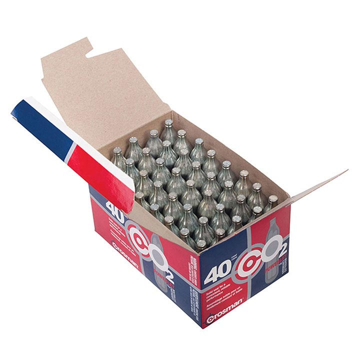 Crosman Powerlet 12g CO2 Cartridges 40 Count - 23140-P1