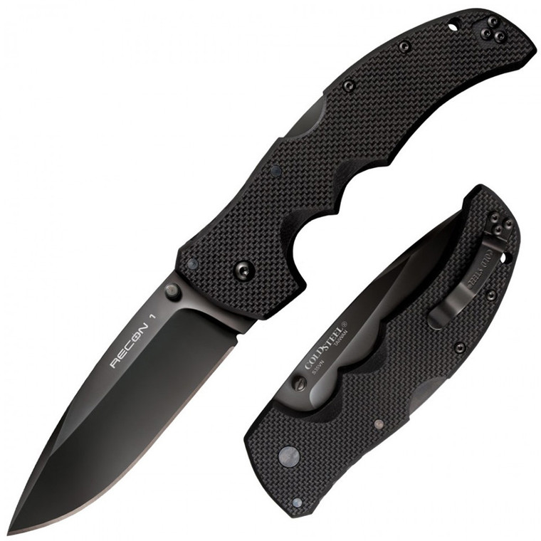 Cold Steel 4" Folding Pocket Knife (Black) - CS-27BS