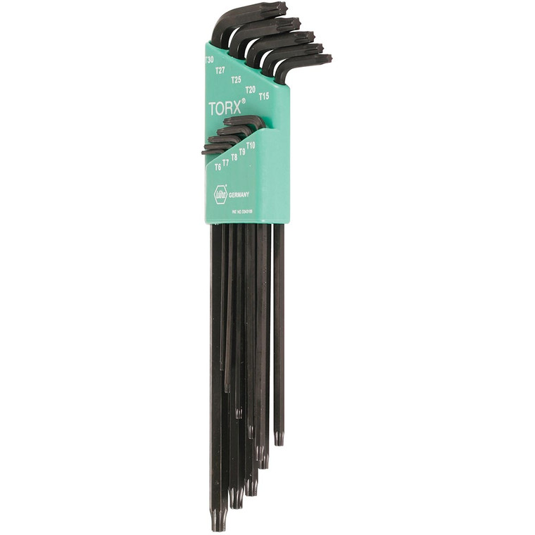 Wiha Long Arm Torx L-Key Set (10 Piece Set) - 36698