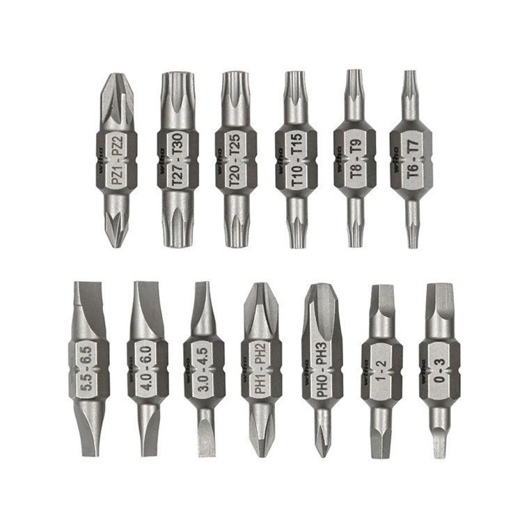 Wiha Wiha Double End Bit Reload Set for Tradesman 26-In-1 Ultra Driver (13 Pack) - 77781