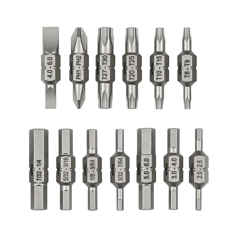 Wiha 13 Piece Double End Bit Reload Set - 77782