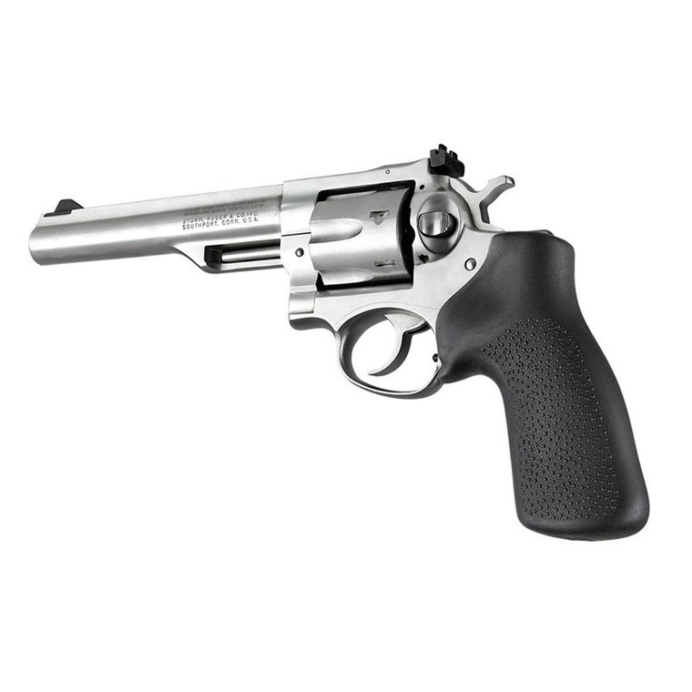 Hogue Ruger GP100/Super Redhawk Rubber Monogrip without Finger Grooves (Black) - 80010