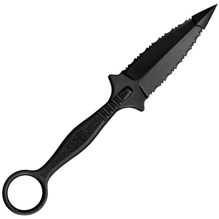 Cold Steel 3-1/2" Serrated Fixed Blade Knife - 92fr