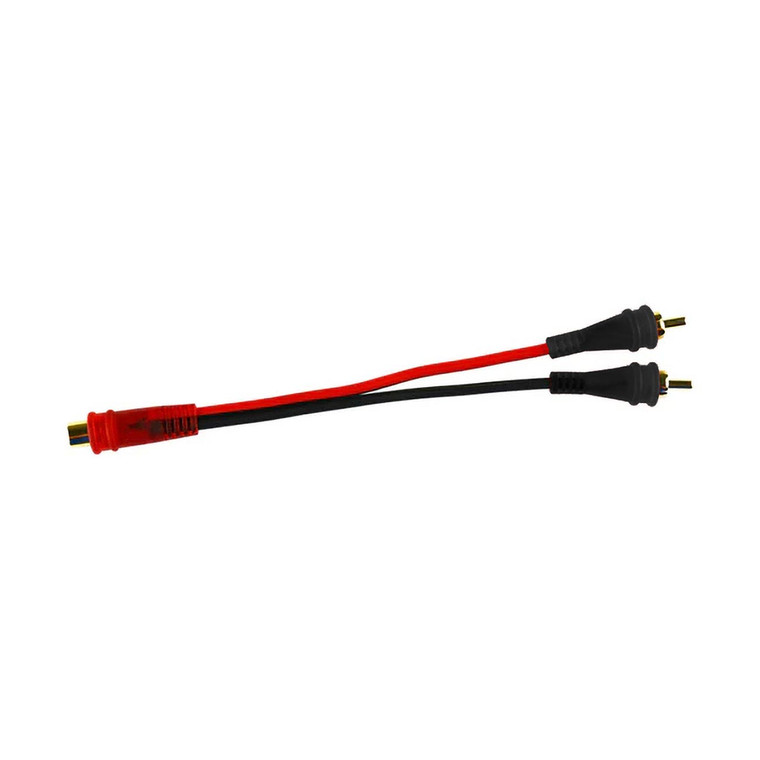 Audiopipe Oxygen Free 1F/2M Y-Splitter RCA Cable with Gold Connectors - AMFV-YF-2M