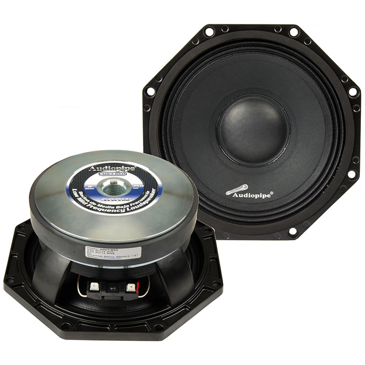 Audiopipe 8" Low Mid Frequency Speaker 250W RMS/500W Max 8 Ohm - AOCT-850