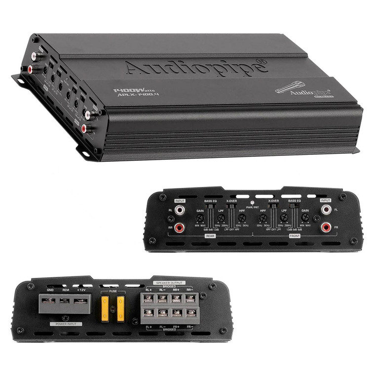 Audiopipe 4 Channel Amplifier 400W RMS/1400W MAX - APLX1400.4
