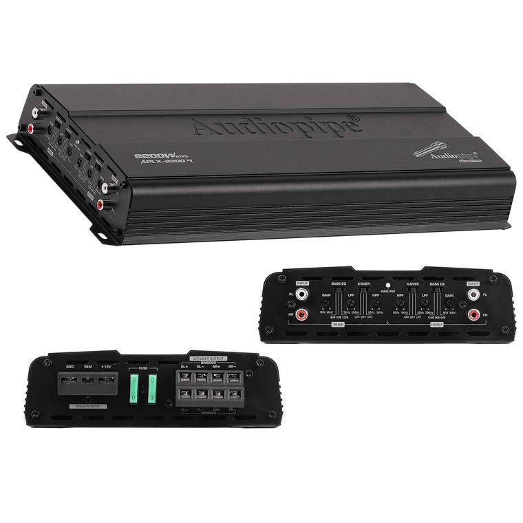Audiopipe 4 Channel Amplifier 2200 Watts Max - APLX-2200.4