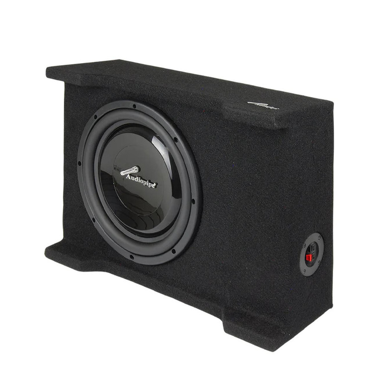 Audiopipe single 10" Shallow Mount Downfire Loaded Enclosure 400 Watts - APSB-10BDF