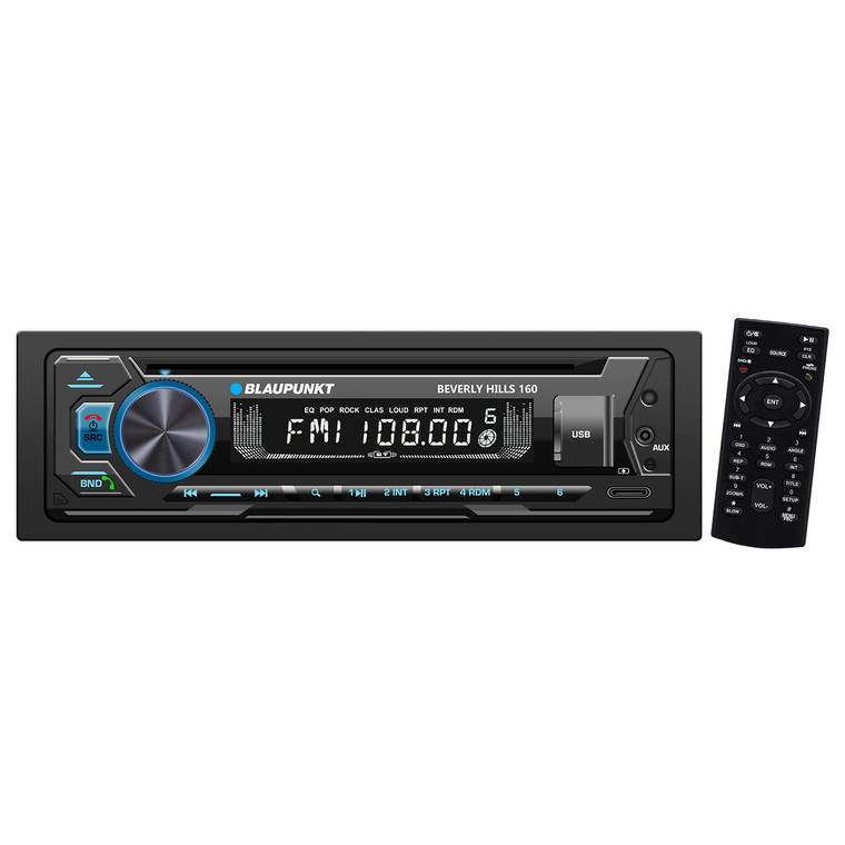 Blaupunkt Detachable Face DVD/CD Receiver with Bluetooth USB/SD Inputs & Remote - BEVERLY HILLS 160
