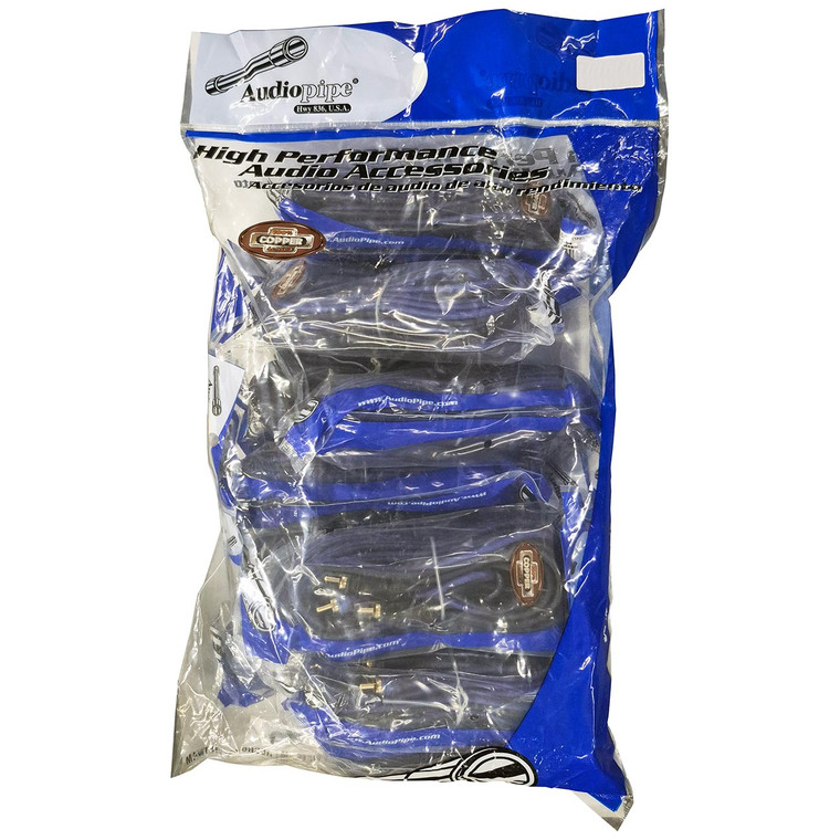 Audiopipe 20' Superflex RCA Cable (10 Pack) - BMV-BLS-20