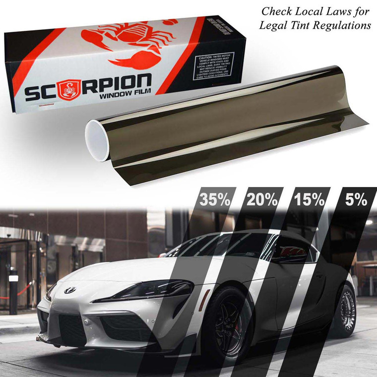 Scorpion Window Tint Carbon Plus Series 2-Ply 15% 20" x 100' Roll - CP15B20