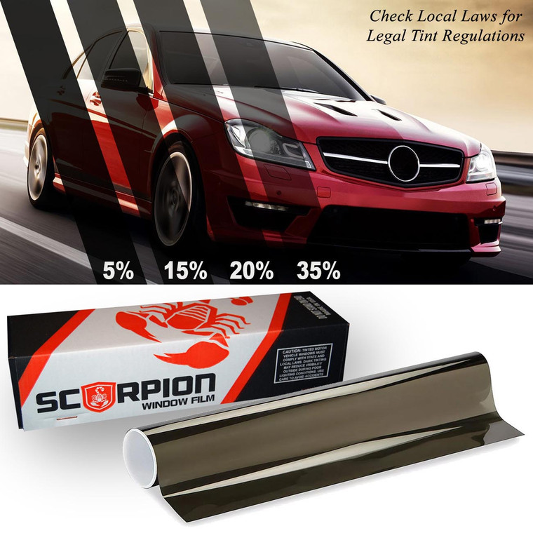 Scorpion Window Tint Carbon Series Dual-Ply 15% 40" x 100' roll - CS15B40