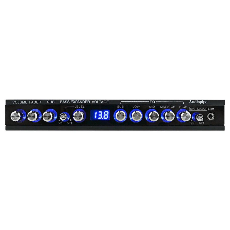 Audiopipe 5 Band Graphic Equalizer with 9 Volt Line Driver Output - EQ-515DXP