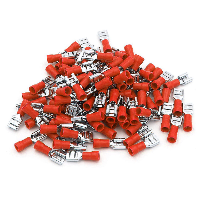 XScorpion Female Quick Disconnect 18/22ga - Red (100 pack) - FD250R