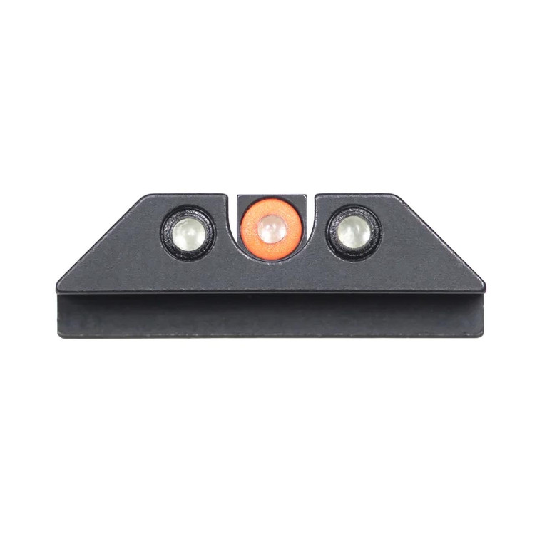 Night Fision Tritium Night Sights for Glock 17/19/34/43/48 - Orange Front Ring/U-Notch Black Rear Ri - GLK001007OGZG