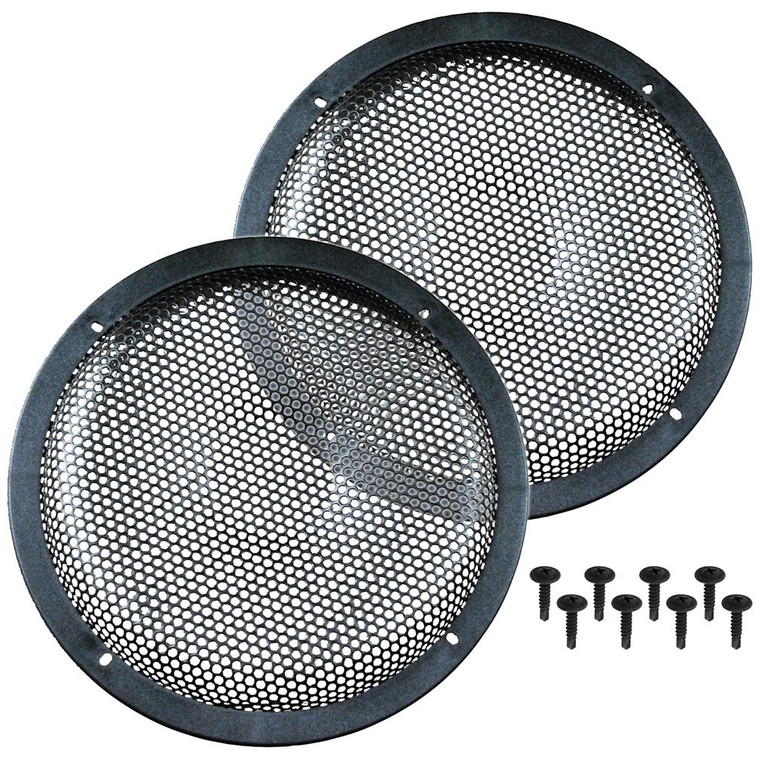Qpower 12" Black Metal Woofer Grills 1 = 20 Grills - GRILL12DELUXEKIT