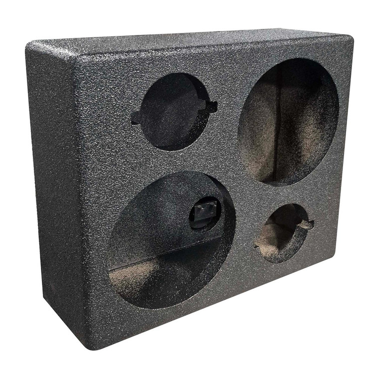 Installation Solution Universal Dual 6.5" Speaker & Dual Tweeter Enclosure Box - ISBOX-WD265-2TW