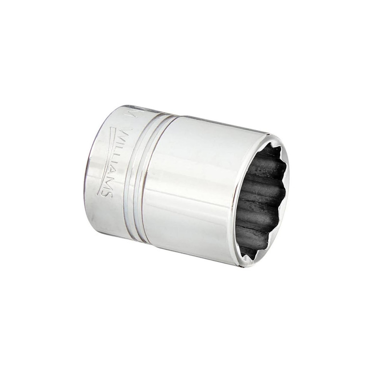 Williams 17/32" Shallow Socket 3/8" Drive 12 Point - JHWB-1217