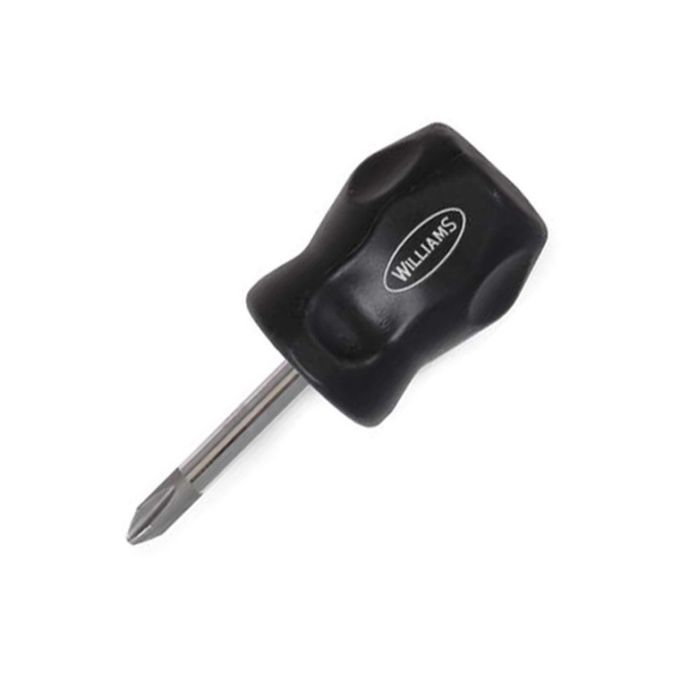 Williams Endurogrip Stubby Screwdriver: Phillips PH #2 x 1-1/2" - JHWSDP-2-ST