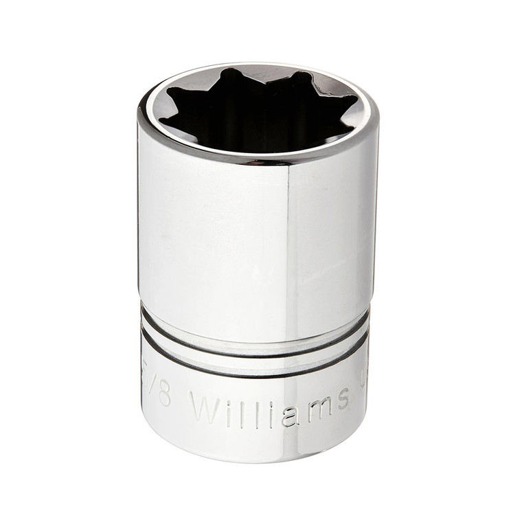 Williams 5/8" Shallow Socket 1/2" Drive 8 Point - JHWST-820