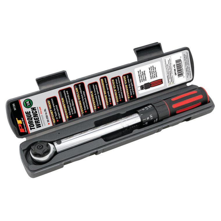 Performance Tool 1/4" Drive Torque Wrench 250 in/lb. - M196