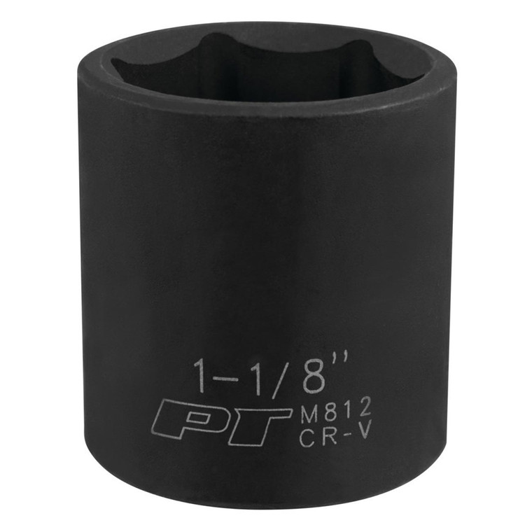 Performance Tool 1/2" Drive 1-1/8" 6-Point Impact Socket - M812