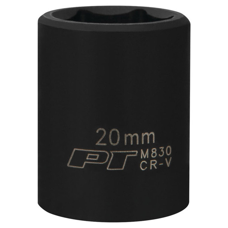 Performance Tool 1/2" Drive 20mm 6-Point Impact Socket - M830