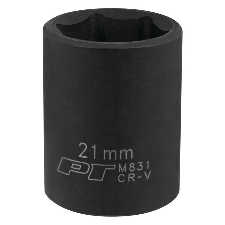 Performance Tool 1/2" Drive 21mm 6-Point Impact Socket - M831