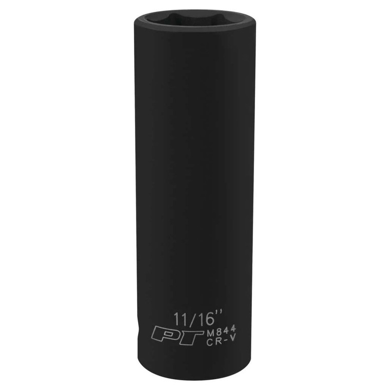 Performance Tool 1/2" Drive 11/16" 6-Point Deep Impact Socket - M844