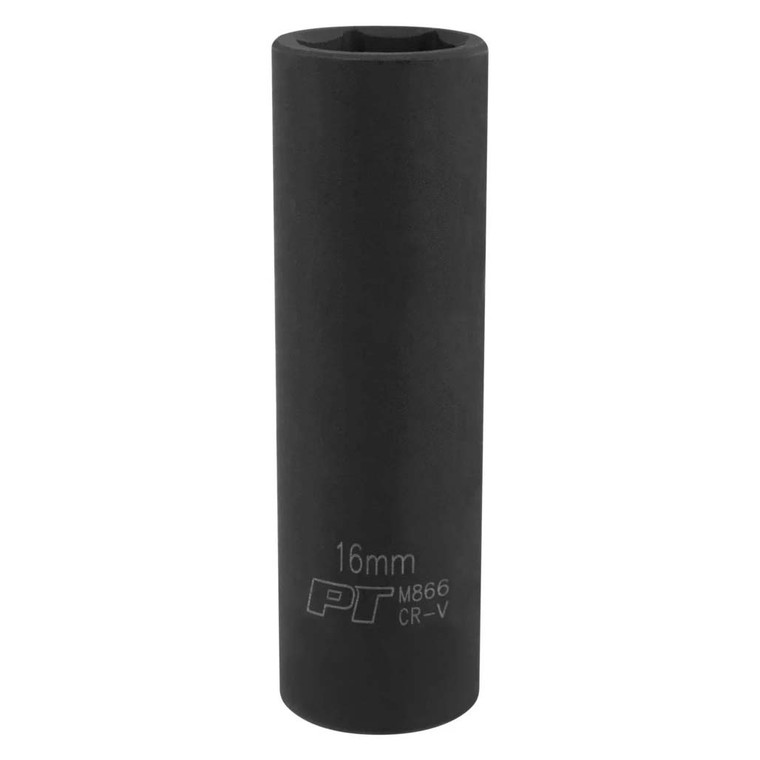 Performance Tool 1/2" Drive 16mm 6-Point Deep Impact Socket - M866