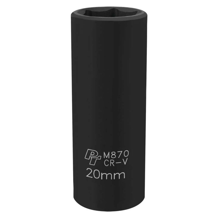 Performance Tool 1/2" Drive 20mm 6-Point Deep Impact Socket - M870