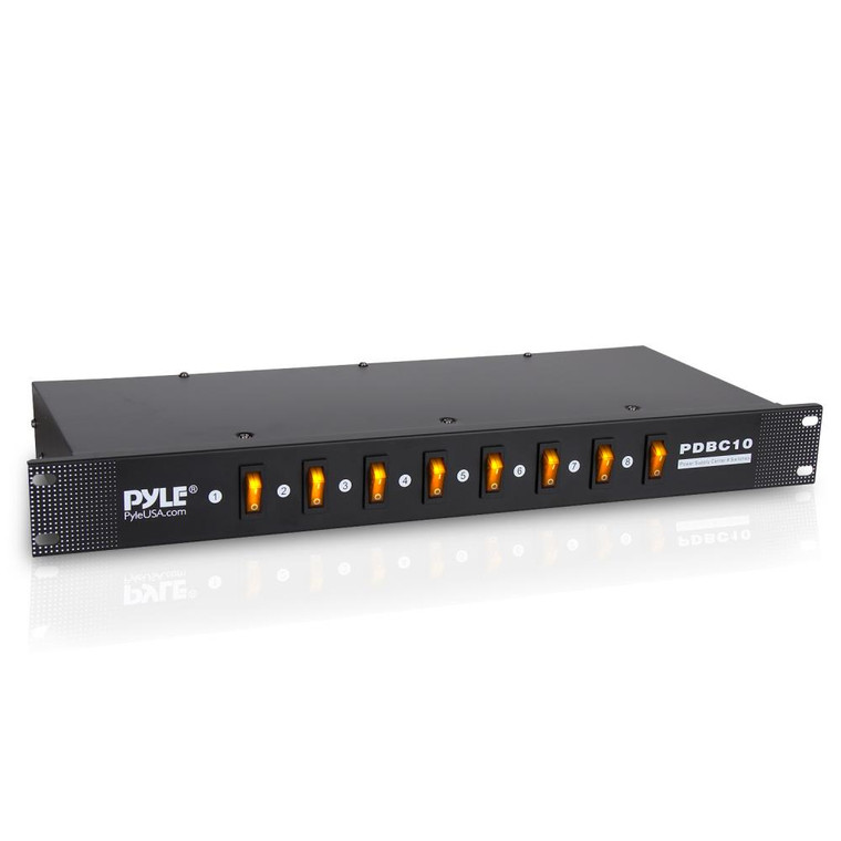 Pyle 8-Outlet Rack Mount Power Supply Center - PDBC10