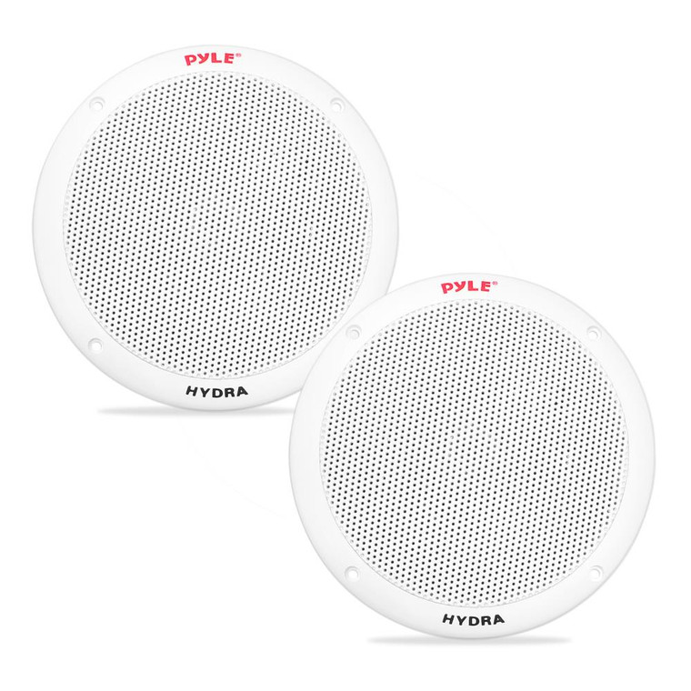 Pyle Marine 6.5" 2-Way Speakers (White) - PLMR605W